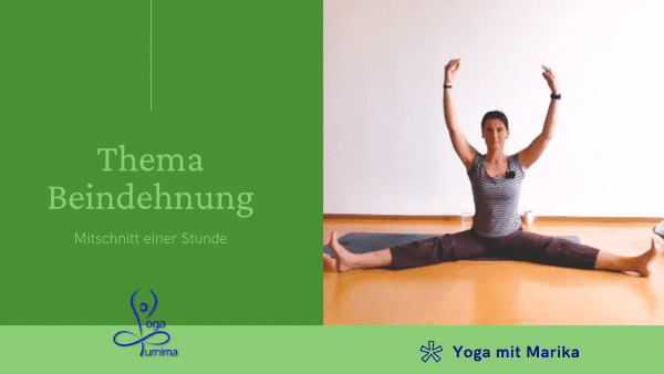 Yoga und Beindehnung